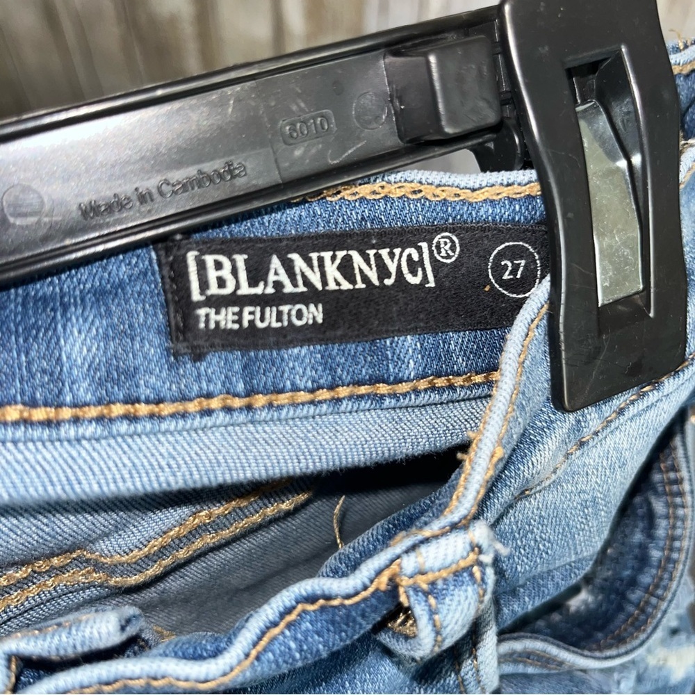 BlankNYC Fulton Distressed Rolled Jeans - Picture 5 of 5